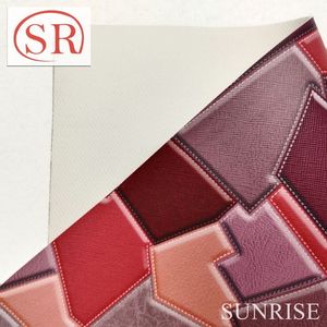 Mới cao cấp danh sách nước dựa trên nhân tạo Faux PU da tổng hợp vải tái chế PU da - Product Image 4