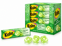 KisKis Green Apple Flavor Sugar Free Mint Hard Candy Fresh Breath Sour and Sweet Flavor Portable Roll Candy