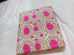 Tissu en coton multicolore imprimé à la main 100% Designs traditionnels indiens Vêtements textiles artisanaux - Product Image 5