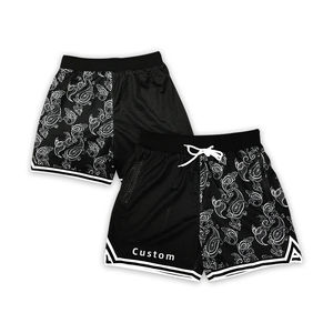 Pantalones Cortos Deportivos Unisex con Estampado de Mariposa por Sublimación, Estilo Urbano, con Bolsillos Laterales Profundos, Venta al por Mayor, Personalizables - Product Image 1