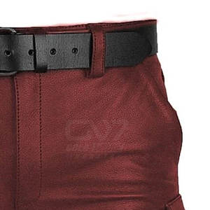 Pantalones cortos de cuero a la moda hechos a medida diseño OEM pantalones cortos de cuero genuino duraderos superventas a la venta - Product Image 5