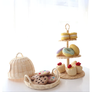 Vente en gros de porte-gâteau en rotin moderne écologique Design en bois à plusieurs niveaux pour l'extérieur, le salon, la chambre à coucher et l'école Fabriqué au Vietnam - Product Image 3