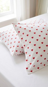 <b>Soft</b> Cotton 3D Heart Design Modern Rectangle Pillowcase Durable Washable Breathable Eco-Friendly Anti-static Customizable Home - Product Image 6