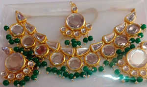 Glamorous AD Fashion <b>Jewellery</b> <b>Set</b> Stunning <b>Indian</b> Bridal Necklace and Earrings Combo for Parties Weddings and Occasions - Product Image 2