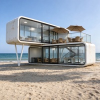 Maison préfabriquée modulaire de type Apple Cabin à deux étages de 26 m², de qualité supérieure, anti-corrosion, adaptée aux climats froids