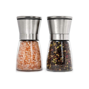 Molinillos de sal y pimienta rosa del Himalaya, molino de acero inoxidable de 65x190mm al por mayor de Pakistán con pines esmaltados - Product Image 3