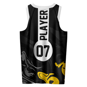 Ensemble d'uniformes de basket-ball personnalisés pour hommes XS col en O 100% polyester évacuation de l'humidité séchage rapide respirant sans manches de haute qualité - Product Image 3