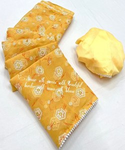 Élégant sari en soie pour mariage avec broderie lourde et beau look fantaisie pour les occasions spéciales des femmes - Product Image 3