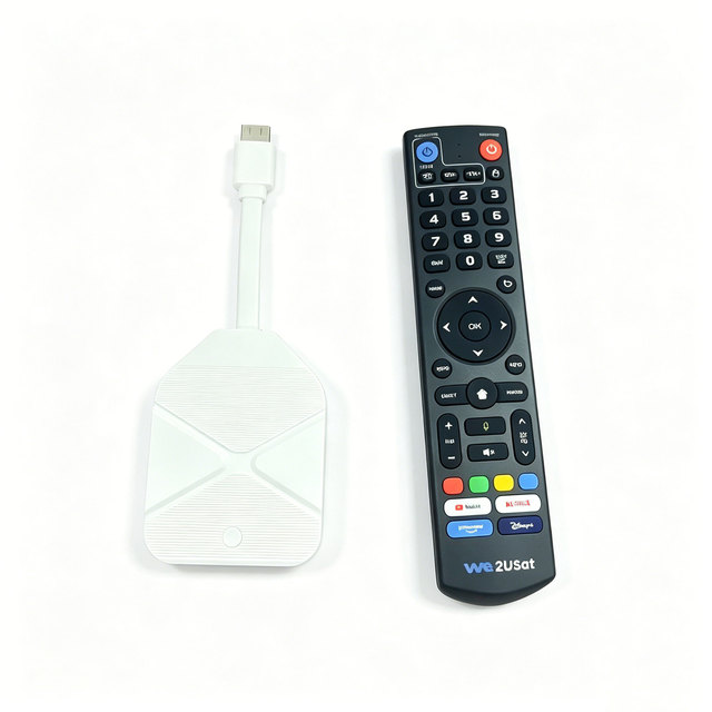 We2USat P6 Mini Android TV Stick Amlogic S905Y4 Android 14 4GB 64GB 5G WiFi6 BT5.0 4K Dual-chip Design USA Entertainment Device