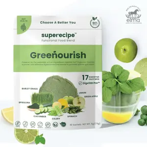 Greenourish 탑 픽 내장 건강 과일 블렌드 음료 320ml 무설탕 식물 기반 콜레스테롤 15 봉지 패킷