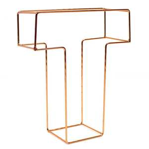 ลวดเหล็กตั้งพื้นสำหรับตกแต่งตัวอักษร A-Z ทุกตัวอักษรรวมกันเป็นสีทองสำหรับตกแต่งผนังบ้าน - Product Image 1