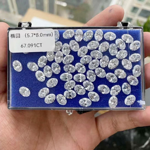 Diamants ovales de luxe de 5 carats, cultivés en laboratoire, certifiés IGI, clarté D E F, parfaits pour les bagues de fiançailles personnalisées et les créations de bijoux - Product Image 3