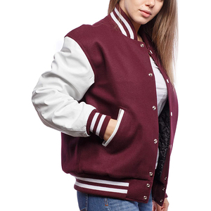 เสื้อแจ็กเก็ตทีมเบสบอลของผู้ชายไซส์พิเศษเสื้อสเวตเตอร์ถักตัวหนังสือสำหรับใส่ไปวิทยาลัยมีตัวอักษรโลโก้ตามสั่ง - Product Image 6