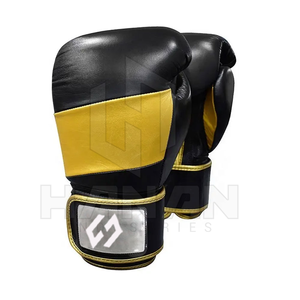 Guantes de boxeo de cuero de alta resistencia para entrenamiento y Kickboxing transpirables: exportación OEM de Pakistán a bajo precio - Product Image 5