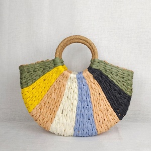 FBA Amazon กระเป๋าทรงสี่เหลี่ยมสีสันสดใส,กระเป๋าชายหาดกระเป๋าโท้ทกระเป๋าถือผู้หญิง2023ผลิตโดยเวียดนาม - Product Image 4