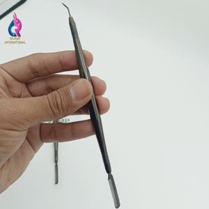 Outil de séparateur de cils en acier inoxydable noir de qualité supérieure Peigne permanent de cils durable pour l'application de volume - Product Image 2