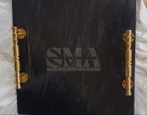 ถาดหินอ่อนตกแต่งโต๊ะกาแฟในห้องครัวห้องน้ำถาดตกแต่งโลโก้แบบทันสมัย - Product Image 3