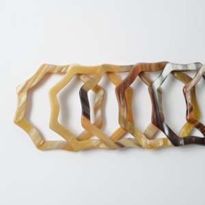 สร้อยข้อมือฮอร์นธรรมชาติกำไลข้อมือดีเครื่องประดับกำไลข้อมือทำมือจากเขาสัตว์คุณภาพสูง - Product Image 5