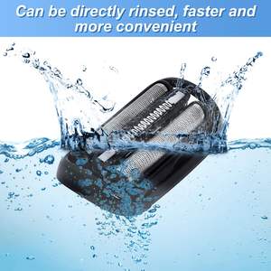 2 cabezales de afeitado de doble cuchilla para afeitadora eléctrica, mini afeitadora rotativa, cabezal de corte de repuesto impermeable IPX7 para afeitadora facial RV - Product Image 5