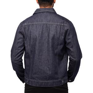 Chaqueta Vaquera Moderna para Hombre, Estilo Urbano, Informal, Ajustada, Lavado Oscuro, Algodón, Venta al por Mayor - Product Image 4