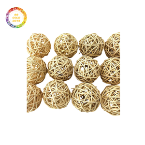 Bola de ratán duradera, artesanía decorativa, precio asequible, diseño tejido a mano de alta calidad para eventos, fiestas, hogar, jardín - Product Image 3