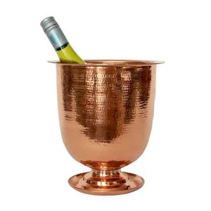 Hielera de Vino de Cobre con Diseño Martillado, Enfriador de Metal para Vino, Cerveza y Champán, Accesorios para Bares y Fiestas - Product Image 1