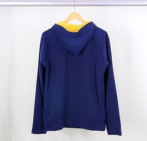 เสื้อฮู้ดพิมพ์โลโก้ตามสั่ง ผ้าฝ้าย 100% ระบายอากาศได้ดี คุณภาพสูง ไซส์ XS สำหรับผู้ชายและผู้หญิง ผ้าฟลีซแบบสวมหัว มีซิป รับผลิตแบบ OEM/ODM - Product Image 3