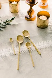 Ensemble de cuillères à mesurer attrayant en acier inoxydable revêtu de PVD avec un design élégant, parfait pour les besoins de cuisine et de cuisine - Product Image 5