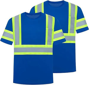 Camisas de Trabajo para Hombre 100% Poliéster, Logotipo Personalizado Impreso, Alta Visibilidad, Tallas Grandes, Reflectantes, Transpirables, de Secado Rápido - Product Image 5