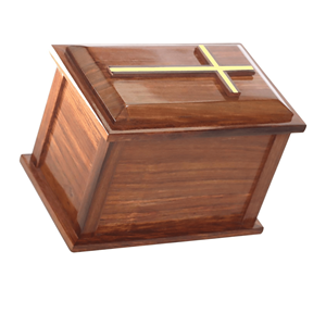 โกศไม้สไตล์อเมริกันสินค้ามาใหม่สำหรับสัตว์เลี้ยงและมนุษย์ใช้ด้วยสกรูจากเวียดนามสำหรับอุปกรณ์งานศพ - Product Image 2