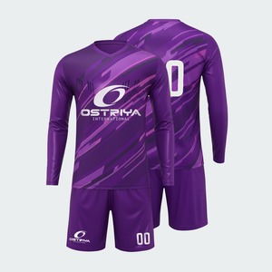 Unisex Soccer Uniform Sets Heat-Transfer Printed Short Sleeve Quick Dry Breathable Spandex/<b>Polyester</b> Fabric Customizable Team - Product Image 2