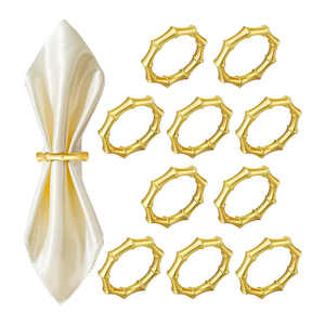 Anneaux porte-serviettes en métal de haute qualité de très bonne qualité et à bon prix Décoration de table de mariage Glod - Product Image 6