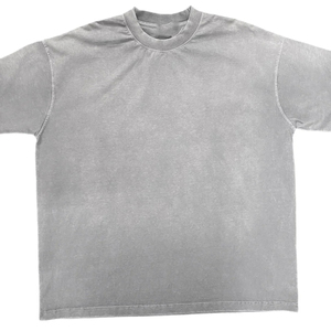 T-shirt Homme Streetwear Vintage Délavé Effet Usé Acide, Coupe Classique, Logo Imprimé Personnalisé, 100% Coton - Product Image 3