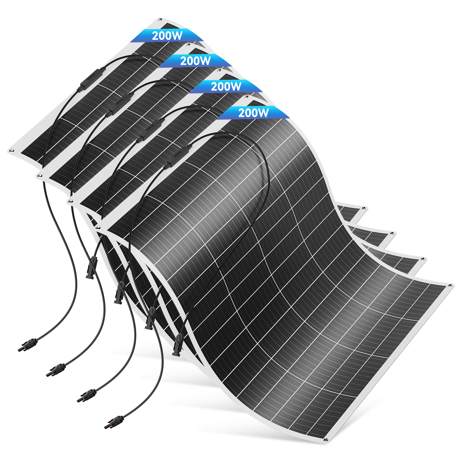 Light Weight Rollable <strong>Flexible</strong> <strong>Solar</strong> <strong>Panels</strong> 100W <strong>200W</strong> Thin Film High Efficiency 22% 25-Year Warranty Home & RV Use