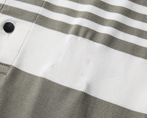 Premium hommes été pour polos rayé broderie Design Polyester coton tricoté tissu fil teint Technique solide - Product Image 5