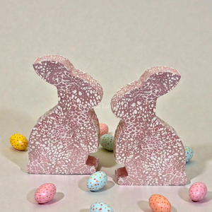 Handmade Mother of Pearl <b>Easter</b> Bunny Sculpture Decorative Elegant Natural Luxury <b>Ornament</b> from Vietnam - Product Image 2