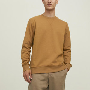 Pull à col rond pour homme en polyester/coton mélangé, écologique, teinture unie, haute qualité, faible MOQ, manches longues, épaules tombantes, pour l'hiver - Product Image 4