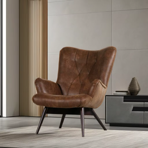 Newest Design Modern Luxury Genuine Leather Single <b>Seat</b> Sofa Wood Frame Extendable Living Room Furniture for Workshop School - Product Image 2