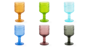Ensemble de 6 verres à vin modernes Excelsa, verre Aurora 30 cl, multicolore, soufflé à la main - Product Image 3
