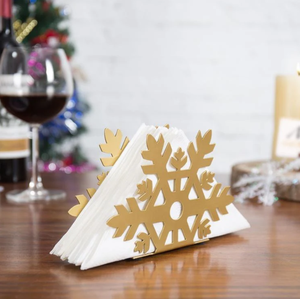 Decorative Metal Snowflake Cutout <b>Paper</b> Towel Holder Napkin Holders Tabletop <b>Kitchen</b> Restaurant - Product Image 6