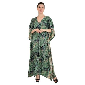Neuer <b>Kaftan</b> Aus Seidenmischung Ultimative Luxus-Loungewear Fr Den Strand Nachtwsche Weiches Leichtes Flieendes - Product Image 6