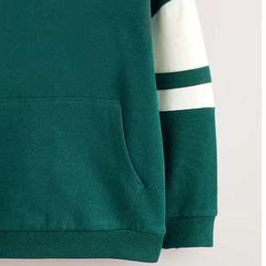 เสื้อฮู้ดเด็กผู้ชายผ้ามีสไตล์ระบายอากาศได้ดีพร้อมออกแบบโลโก้ตามสั่ง / ดีไซน์สีตัดต่อสำหรับผู้ซื้อจำนวนมาก แขนยาว - Product Image 4