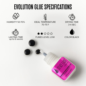 Pegamento para Extensión de Pestañas Líquido de 5ml, Resistente al Agua, Vegano, Libre de Crueldad Animal, Libre de Formaldehído, Bajo en Vapores, Fijación Fuerte, Secado en 3-4 Segundos - Product Image 2