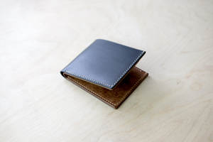 Cartera plegable Vintage a la moda para hombre, cuero Real, cierre abierto, modo sigiloso, bloqueo RFID portátil con ventana de identificación, LBW-0195 - Product Image 2