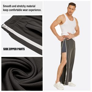 กางเกงวอร์มปักลายสำหรับผู้ชายกางเกงขาบานสำหรับผู้ชาย - Product Image 3