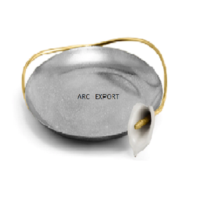 ชามแปะก๊วยทรงกลมเคลือบเงาทำจากอลูมิเนียมสีเงินพร้อมผีเสื้อที่ออกแบบมาเพื่อจัดงานแต่งงานและงานเลี้ยงรีสอร์ท - Product Image 4