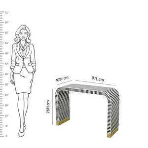 โต๊ะคอนโซลฝังกระดูกสีฟ้างานฝีมือเฟอร์นิเจอร์ทันสมัยทันสมัยสำหรับห้องนั่งเล่นห้องโถงโรงแรม & พื้นที่อพาร์ตเมนต์ - Product Image 2