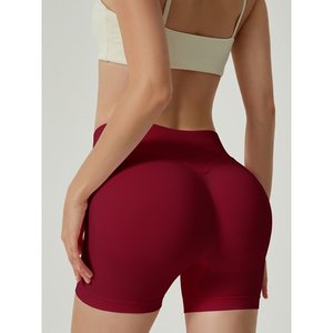 <b>Womens</b> Workout Impact <b>Shorts</b> Scrunch Butt Lifting Gym Seamless Booty Biker <b>Shorts</b>, Light Blue L - Product Image 4
