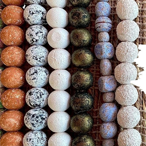 Unique Painted Wooden <b>Beads</b> Quick and Easy Custom Colored Shaped Sized Wooden <b>Beads</b> Small <b>Large</b> Hole Great for Jewelry - Product Image 1