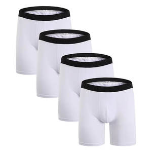 Calzoncillos Bóxer de Algodón 100% de Alta Calidad para Hombre, Sólidos, No Tejidos, Frescos, Cómodos, Transpirables y Elásticos - Product Image 1